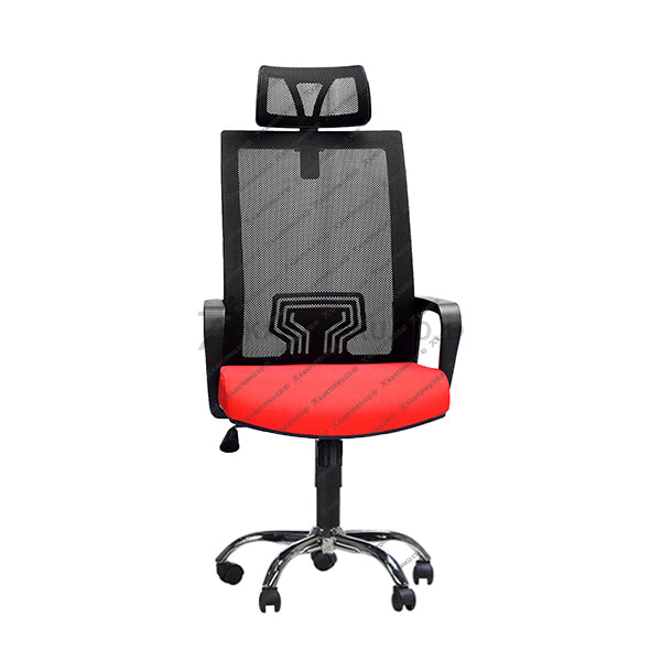 Kursi Kantor Ergonomis - Kursi Kerja desain Minimalis - Kursi Staff - Kursi Karyawan - kursi dengan roda, sandaran lengan, dan tuas hidrolik 