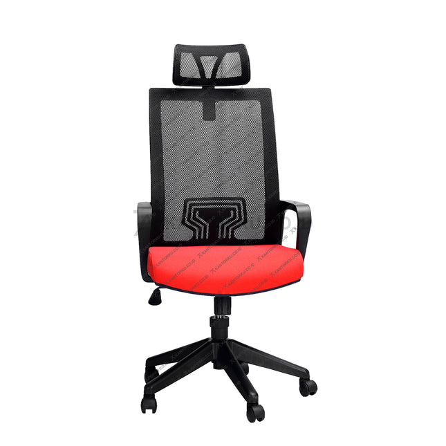 Kursi Kantor Ergonomis - Kursi Kerja desain Minimalis - Kursi Staff - Kursi Karyawan - kursi dengan roda, sandaran lengan, dan tuas hidrolik - KANTORKU