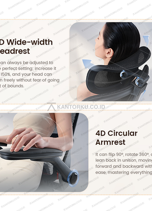 Sihoo B100 Pro kursi kerja ergonomis nyaman untuk penggunaan jangka panjang - Tersedia di Kantorku