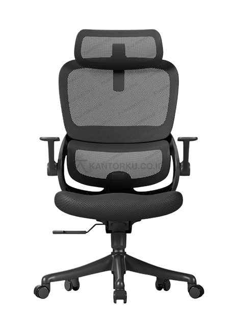 Kursi kantor ergonomis SIHOO B100 SE 201 warna hitam dengan sandaran fleksibel – Tersedia di Kantorku.