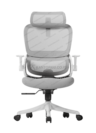 Kursi kerja ergonomis SIHOO B100 SE 202 warna abu-abu modern – Tersedia di Kantorku
