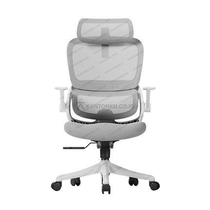 Kursi kerja ergonomis SIHOO B100 SE 202 warna abu-abu modern – Tersedia di Kantorku