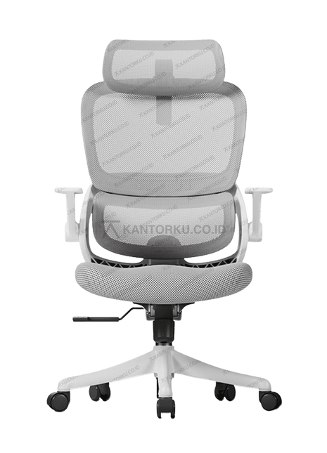 Kursi kerja ergonomis SIHOO B100 SE 202 warna abu-abu modern – Tersedia di Kantorku