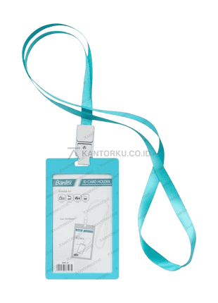 Card holder portrait Bantex dengan pengait lanyard dan tas – Tersedia di Kantorku.co.id