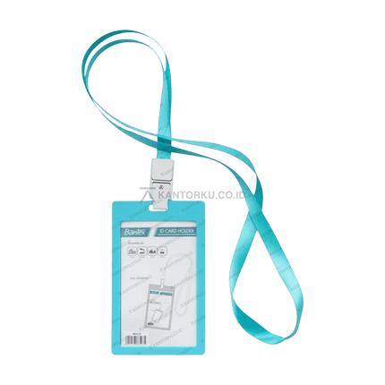 Card holder portrait Bantex dengan pengait lanyard dan tas – Tersedia di Kantorku.co.id