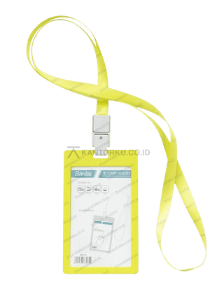 Bantex ID Card Holder Portrait dengan clip ergonomis dan aman – Tersedia di Kantorku.co.id