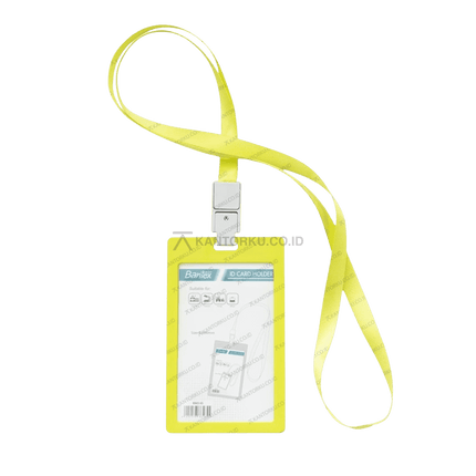 Bantex ID Card Holder Portrait dengan clip ergonomis dan aman – Tersedia di Kantorku.co.id