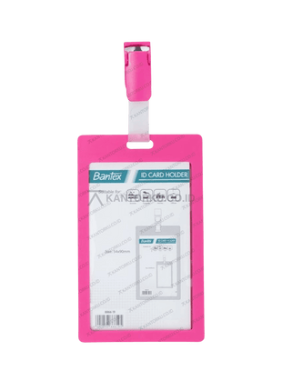 Card holder portrait Bantex dengan pengait lanyard dan tas – Tersedia di Kantorku.co.id