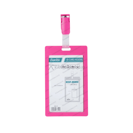 Card holder portrait Bantex dengan pengait lanyard dan tas – Tersedia di Kantorku.co.id