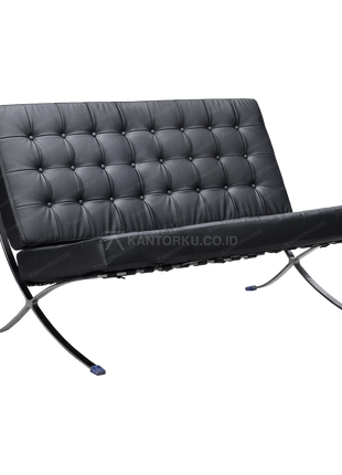 Sofa kantor BARCEL 2 Seat bergaya modern untuk ruang tunggu dari kantorku.co.id