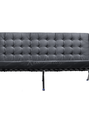 Sofa BARCEL 3 Seat hitam elegan dengan bahan Oscar premium dari Kantorku
