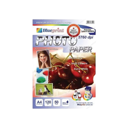 Blueprint Photo Paper Glossy dengan Kontras Warna Tinggi