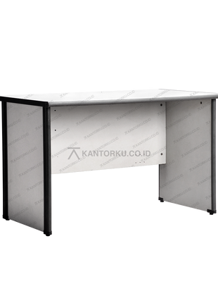 Desain meja kantor minimalis dengan finishing paper elegan – Tersedia di Kantorku.co.id