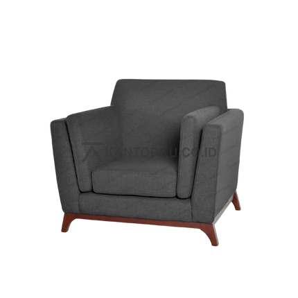 sofa minimalis dengan desain kontemporer dan bantalan empuk — kantorku