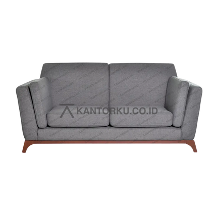 sofa highpoint bonn kain lembut dan kaki kayu solid — kantorku.co.id