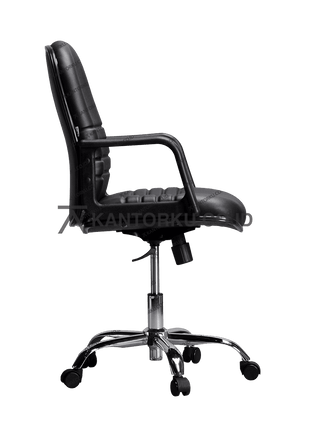 Kursi kerja elegan Inco Boston II CR warna hitam — kantorkudotcodotid