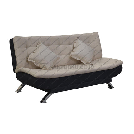 Sofabed Boston by Oliv dengan desain praktis dan kaki chrome elegan untuk ruangan modern — kantorku