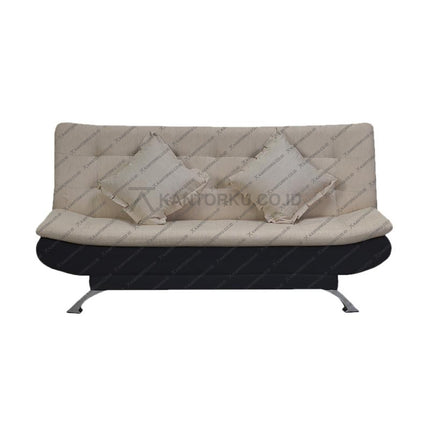 Sofabed Boston multifungsi, mudah diubah menjadi tempat tidur datar, desain sederhana dengan sentuhan mewah — kantorkudotcodotid