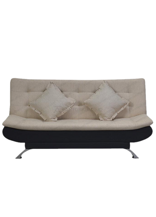 Sofabed Boston Oliv multifungsi modern dengan kaki chrome elegan Tersedia di Kantorku