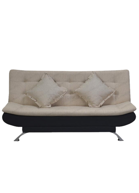 Sofabed Boston Oliv multifungsi modern dengan kaki chrome elegan Tersedia di Kantorku