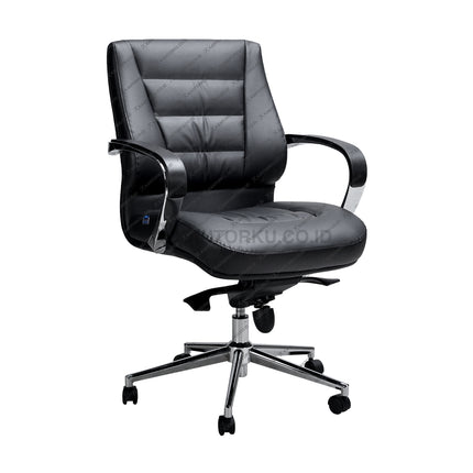 Indachi Braco II AL HDT Leather kursi premium dengan balutan kulit elegan – kantorku.co.id