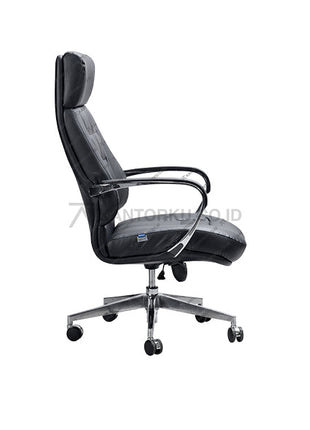 Indachi Brasco I AL TC kursi direktur mewah dengan frame kaki aluminium kokoh – Kantorku