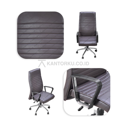 Kursi ini cocok digunakan sebagai kursi rapat, kursi pimpinan, kursi direktur, kursi manajer, kursi eselon, maupun kursi eksekutif. Dengan desain elegan dan harga yang sangat ramah di kantong - SAVELLO BRAVO - KANTORKU