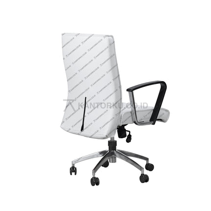 Kursi Kantor warna Putih cocok digunakan sebagai kursi rapat, kursi pimpinan, kursi direktur, kursi manajer, kursi eselon, maupun kursi eksekutif. Dengan desain elegan dan harga yang sangat ramah di kantong - SAVELLO BRAVO - KANTORKU