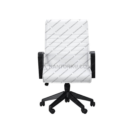 Kursi Kantor warna Putih cocok digunakan sebagai kursi rapat, kursi pimpinan, kursi direktur, kursi manajer, kursi eselon, maupun kursi eksekutif. Dengan desain elegan dan harga yang sangat ramah di kantong - SAVELLO BRAVO - KANTORKU