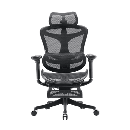 Kursi kerja ergonomis SIHOO C100 101 JT warna hitam elegan – Tersedia di Kantorku
