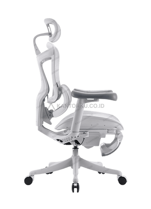 Kursi ergonomis hitam Sihoo dengan desain profesional dan elegan – Tersedia di Kantorku