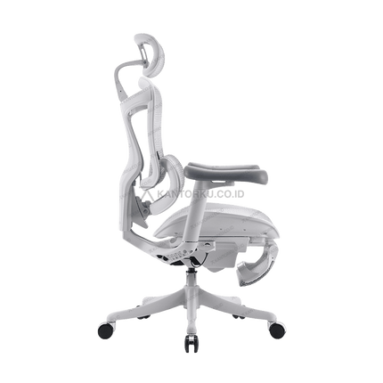 Kursi ergonomis hitam Sihoo dengan desain profesional dan elegan – Tersedia di Kantorku