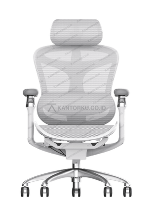Kursi ergonomis SIHOO C300 102 JT warna putih elegan – Tersedia di Kantorku