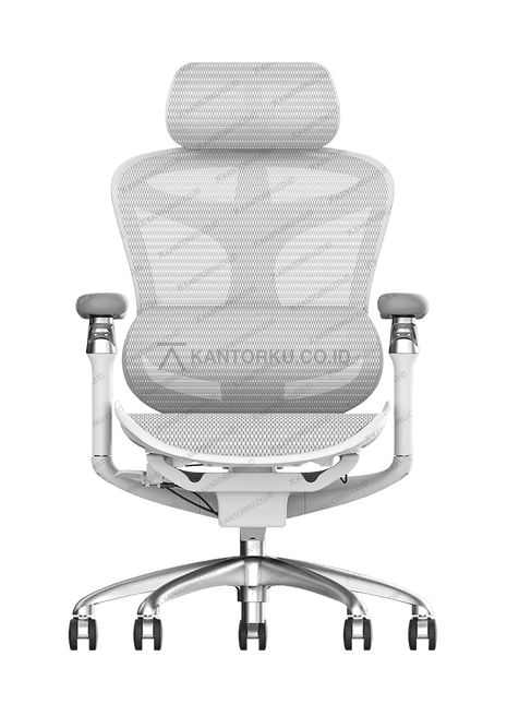Kursi ergonomis SIHOO C300 102 JT warna putih elegan – Tersedia di Kantorku