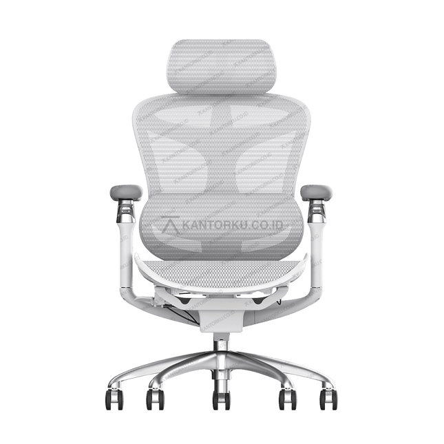 Kursi ergonomis SIHOO C300 102 JT warna putih elegan – Tersedia di Kantorku