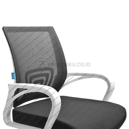 Casova III W-COT, kursi ergonomis dengan desain modern, dudukan warna-warni & kaki coating hitam – KANTORKU.
