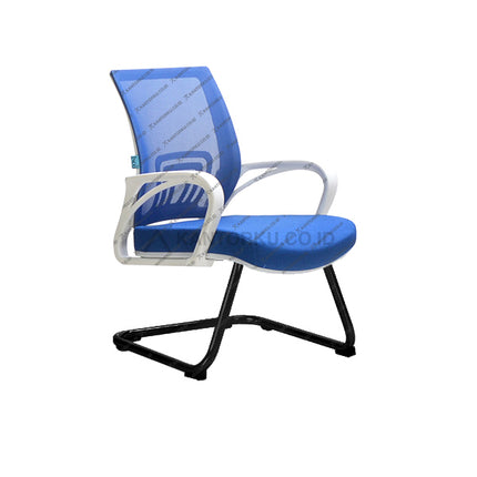 Casova III W-COT, kursi ergonomis penuh gaya, dudukan colorful & kaki coating hitam kokoh – KANTORKU.