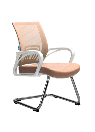kursi kantor kaki chrome kuat desain elegan minimalis