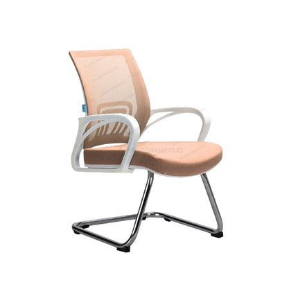 kursi kantor kaki chrome kuat desain elegan minimalis