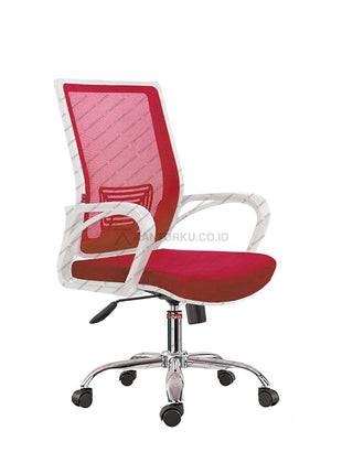 Kursi tamu kantor Catier II WCR, desain modern dengan armrest nyaman dan kaki cantilever – Kantorku.co.id.