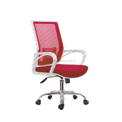 Kursi tamu kantor Catier II WCR, desain modern dengan armrest nyaman dan kaki cantilever – Kantorku.co.id.
