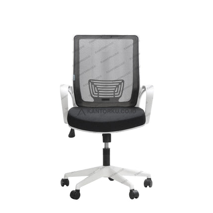 Kursi hadap Catier II WFW dengan rangka kaki cantilever kuat dan sandaran mesh – tersedia di Kantorku.co.id