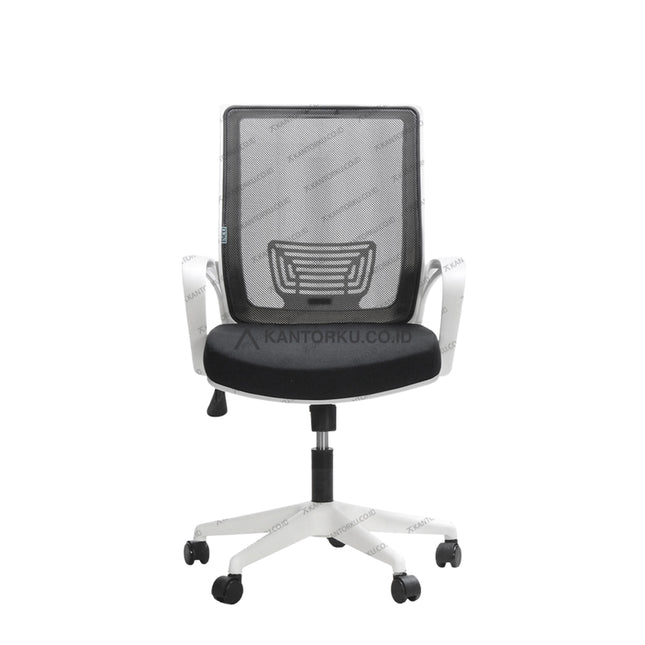 Kursi hadap Catier II WFW dengan rangka kaki cantilever kuat dan sandaran mesh – tersedia di Kantorku.co.id