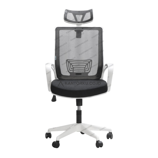 Kursi hadap Catier I WFW dengan rangka kaki cantilever kokoh dan dudukan empuk – tersedia di Kantorku.co.id.