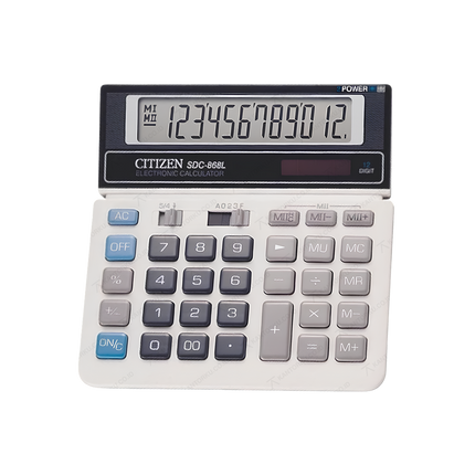 Kalkulator 12 Digit Citizen SDC-868L untuk Toko dan Bisnis
