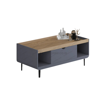 Coffee table modern CENA CT-02 dengan ruang penyimpanan praktis – Tersedia di Kantorku.co.id