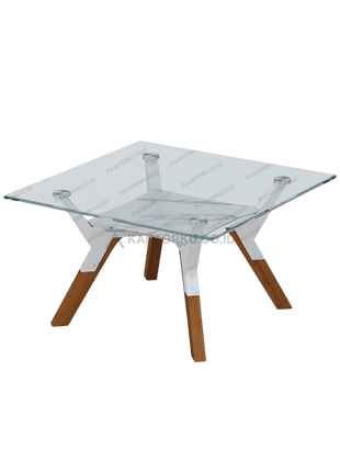 Meja CT ASTER desain Skandinavia dengan kayu teak brown – Tersedia di kantorku.co.id