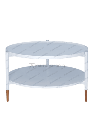 Meja tamu bundar CT LILY desain minimalis modern – Tersedia di kantorku.co.id