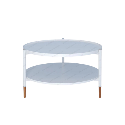 Round coffee table with two levels