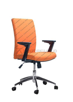 Kursi Kantor Ergonomis - Kursi Kerja desain Minimalis - Kursi Staff - Kursi Karyawan - kursi dengan roda, sandaran lengan, dan tuas hidrolik - KANTORKU
